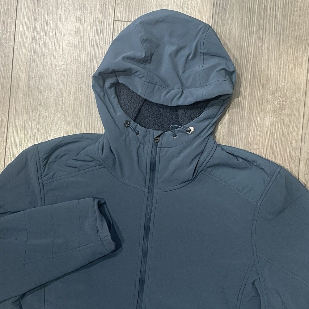 Kuhl Aero Fleece Jacket Men's M Blue Half Zip Hoody Outdoors Hiking Performance